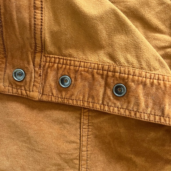 Madewell 🧡🍊 Orange Velveteen Button Front Skirt - Picture 12 of 13